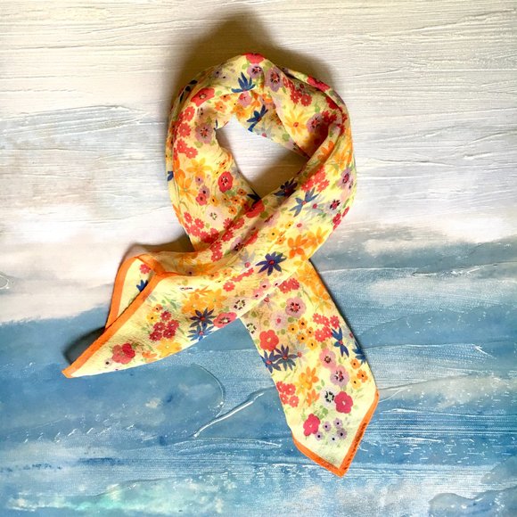 ECHO 100% Silk Floral Scarf - Picture 1 of 6